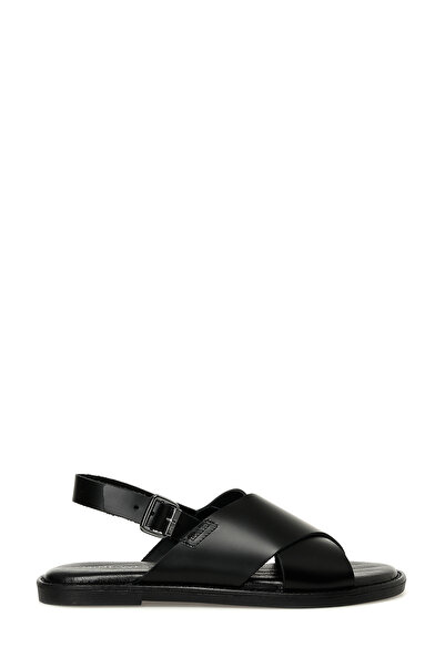 Nine West صندل مسطح نسائي أسود من OJUSTY 3FX