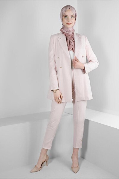 Alvina Штани з кнопками та візерунком у вигляді клітинок 70501