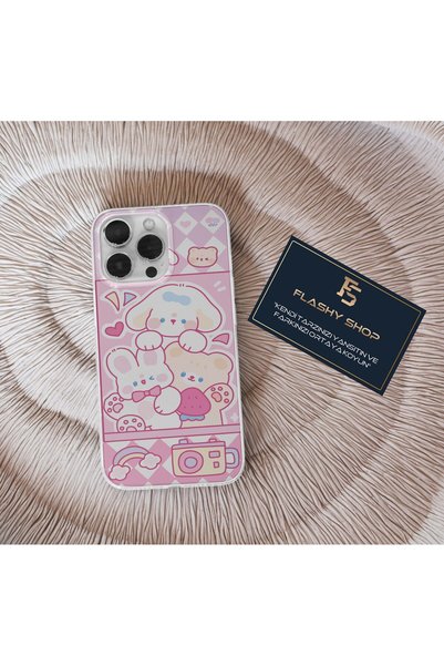 Flashy Shop Tecno Spark 10 Pro Compatible Transparent Case with Sweet Teddy B...