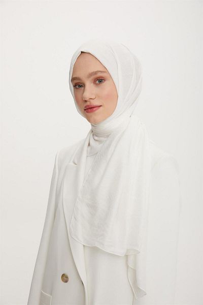 Armine Trend Işıl Shawl 3 - Cotton - Ats3ısl-02 - White