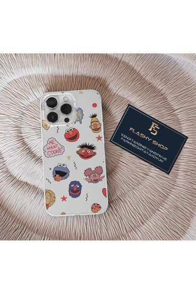 Flashy Shop جراب شفاف متوافق مع Tecno Spark 10 Pro بتصميم شارع سمسم وMonster ...