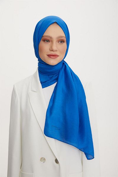 Armine Trend Işıl Shawl 3 - Bumbac - Ats3ısl-554 - Albastru