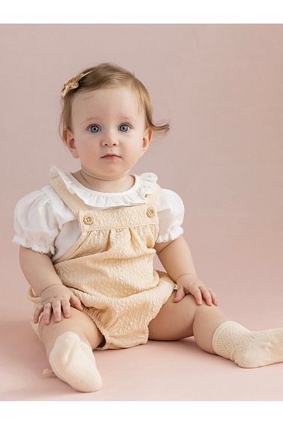 LC Waikiki KANZ Basic Baby Girl T-Shirt and Jumpsuit 2-Piece Set