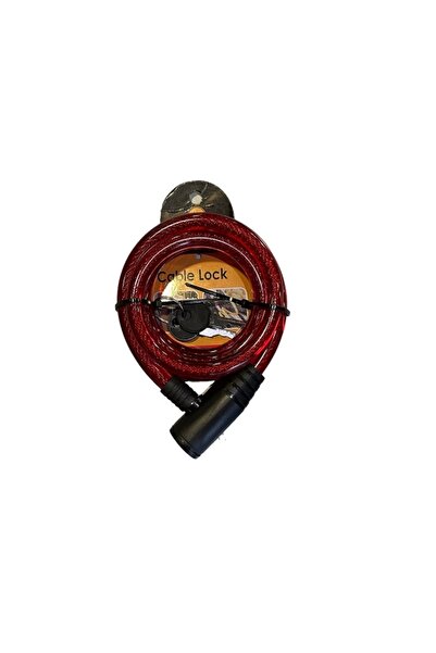 Yenimiyeni Kalın Uzun Bisiklet Kilidi Anahtarlı 12mm x 150cm