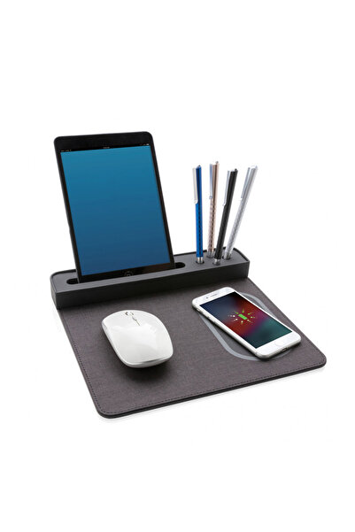 Microcase Kablosuz Şarjlı Kalemlikli Telefon Tablet Tutuculu Organizer Mouse ...