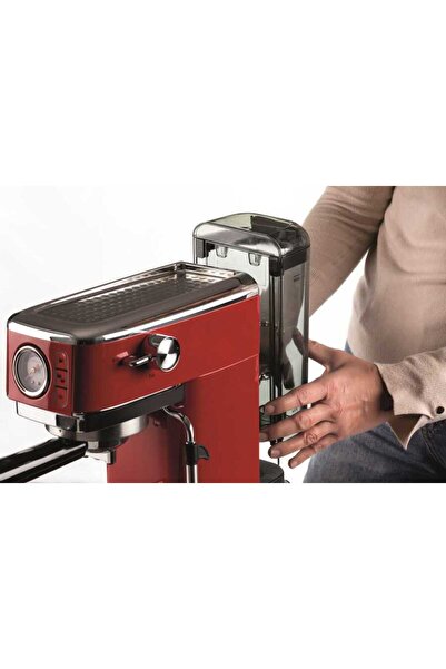 ARIETE Moderna Espresso Slim Coffee Machine - Red