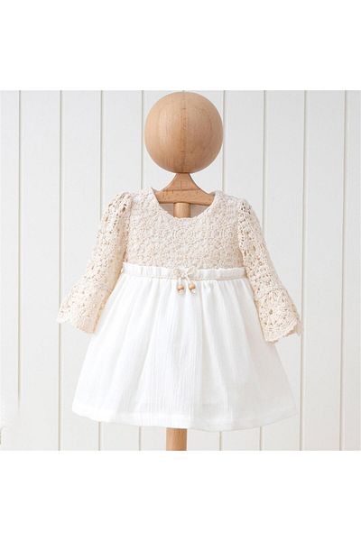 Kinder Baby Ecru Kids Dresses Styles Prices Trendyol
