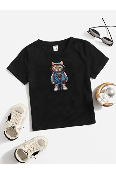 han elegant Унисекс детска тениска с щампа от памук, за момичета и момчета