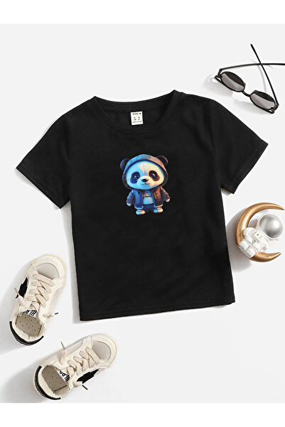 han elegant Унисекс детска тениска с щампа от памук, за момичета и момчета