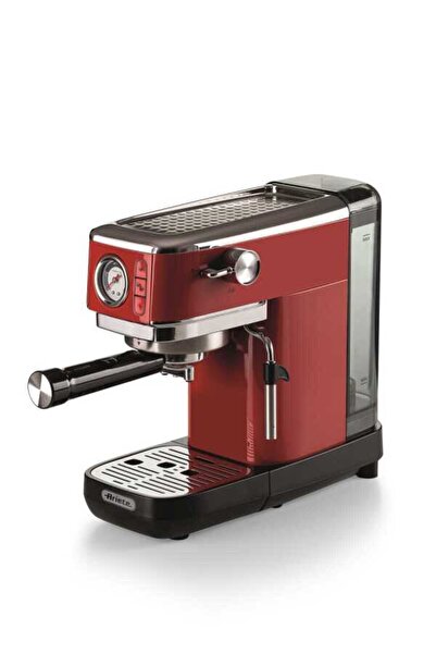 ARIETE Moderna Espresso Slim Coffee Machine - Red