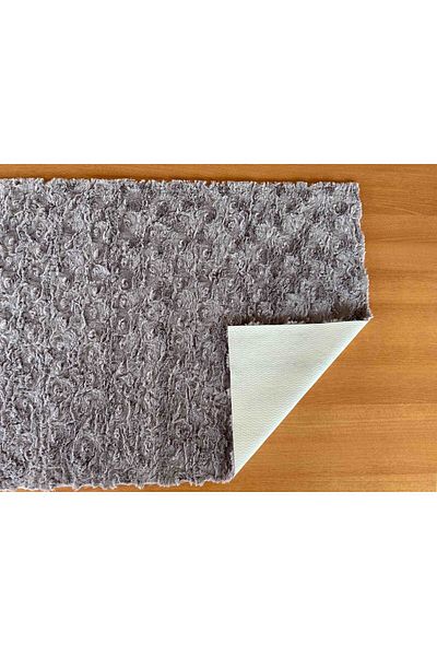 Prizma Micropost, Non-Slip, Washable, Single Bathroom Carpet, Mat| Gray - (75X110CM)
