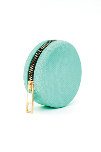 CEPHOME silikon aromatik kokulu mini  fermuarlı yılan desenli yuvarlak cüzdan