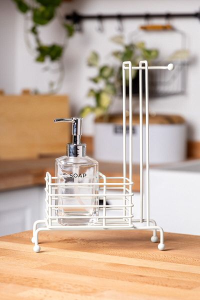 FH finehome Neva Μονός Διανομέας Υγρού Σαπουνιού με Λευκό Βάση