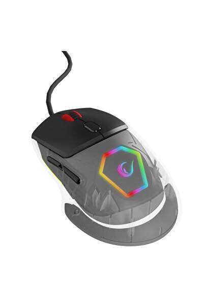 Rampage Hyalo M1 Siyah Değiştirilebilir 3 Kapaklı RGB 12000 DPI Gaming Oyuncu...
