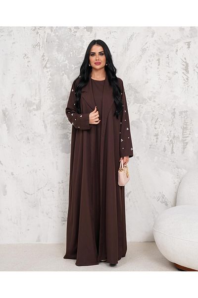 MAY MARA Women's Stone Embroidered 2-Piece Dress Suit with Lampshade