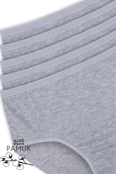 NARIYA Women's Panties Large Size High Waist 100% Cotton 5-Piece 5-Piece Panties Comfortable Sweat Absorbing Bato Laundry