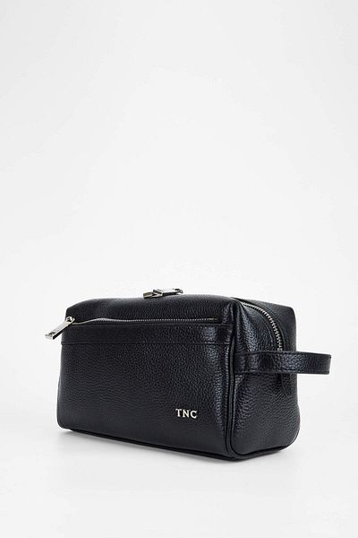 Tamer Tanca Men's Genuine Leather Black Shaving Bag