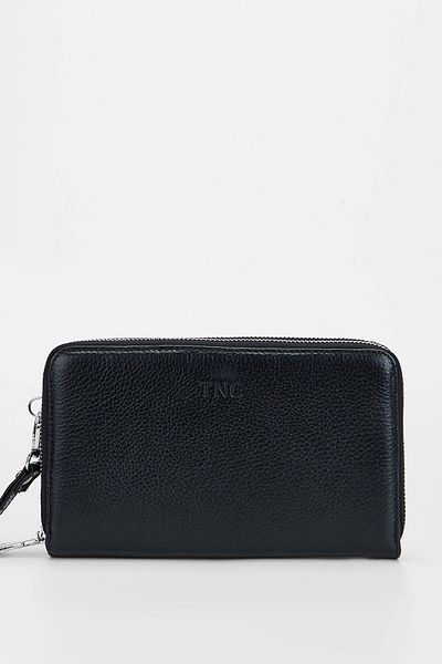 Tamer Tanca Genuine Leather Black Men's Handbag