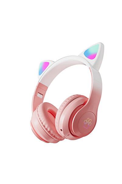 Mmctech Kulak Üstü Bluetooh Kulaklık Rgb Işıklı Katlanabilir Stero Oyun Ve Mü...