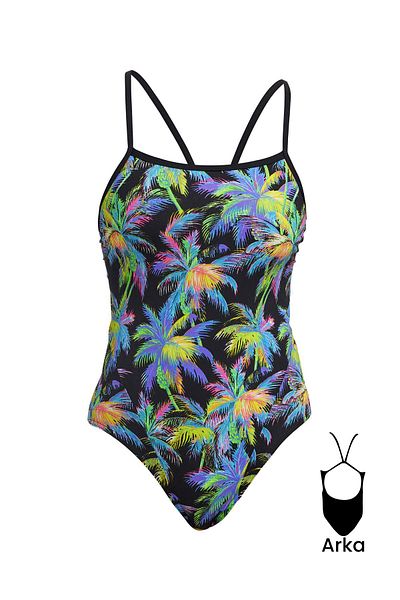 FUNKİTA Funkita SS Paradise Please Women's Training Swimsuit, Thin Straps