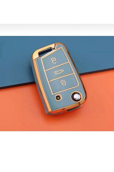 ŞENYILDIZ AKSESUAR Luxury Key Protection Case Compatible With Seat Leon Fr Mk3 And Golf 7