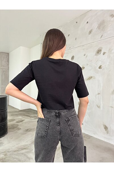 BİKELİFE Women's Oversize Crop T-Shirt