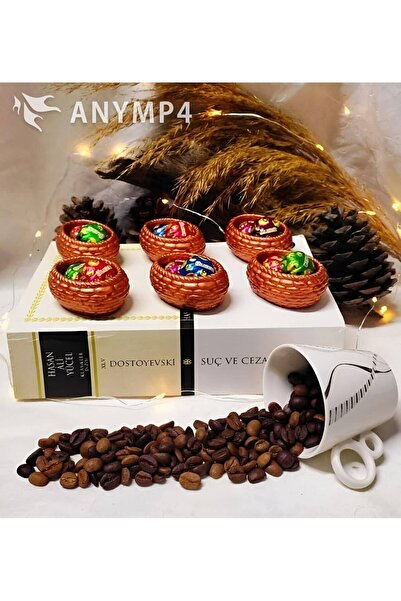 E.M.S AVM 6 Adet Bakır Hasır Desen Kahve Yanı Sunumluk Lokumluk Ikramlık En: ...