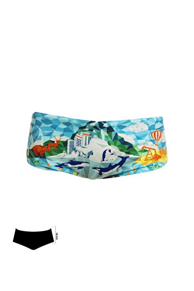 Funky Trunks Wildermess Erkek Antrenman Mayo, 14cm Trunks