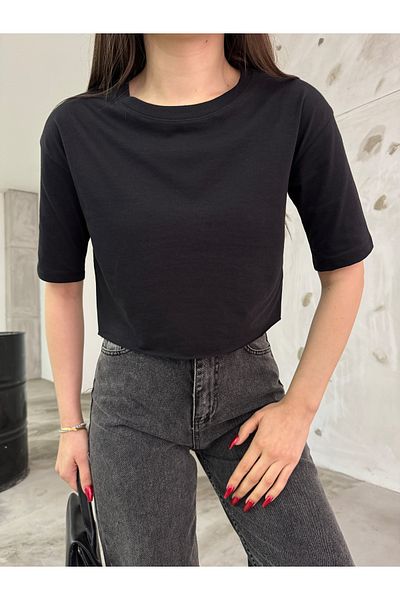 BİKELİFE Γυναικείο μπλουζάκι Oversize Crop