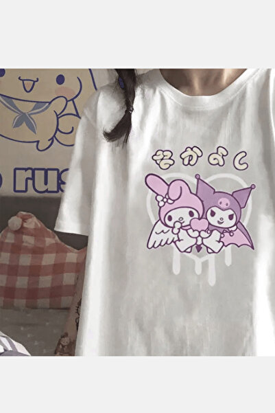 POPULUS Kuromi Melody Kawaii majica