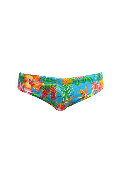 Funky Trunks Blue Hawaii (Classic) Slip Swimsuit, Men's Training Swimsuit
