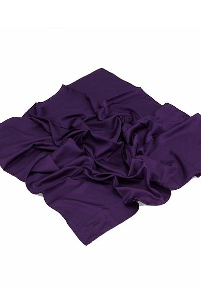 Armine Eșarfă din twill - Culoare uni - Violet