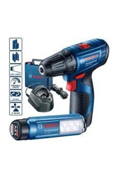 Bosch Akülü Vidalama Matkabı Set (GSR 120-LI + GLI 12V-300) (2 x 2,0 Ah Akü) ...