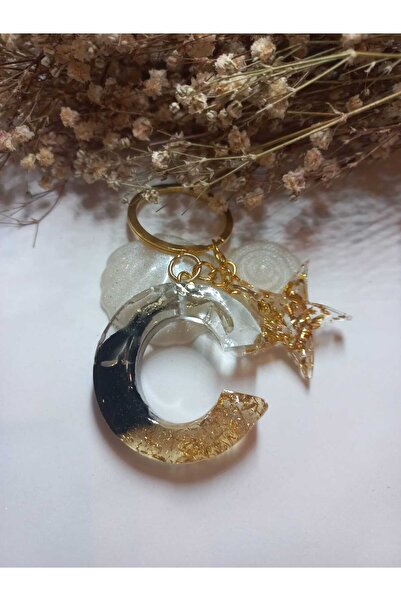 demirbasavm سلسلة مفاتيح إيبوكسي C مصنوعة يدويًا