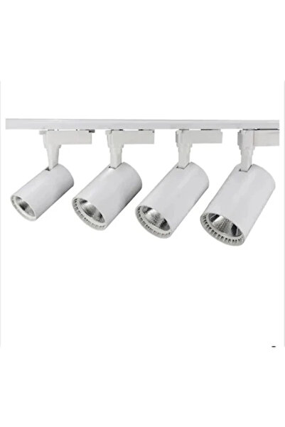Noas 30 W BEYAZ KASA GÜN İŞİĞİ RAY SPOT 4 ADET -1 M RAY TAKIM