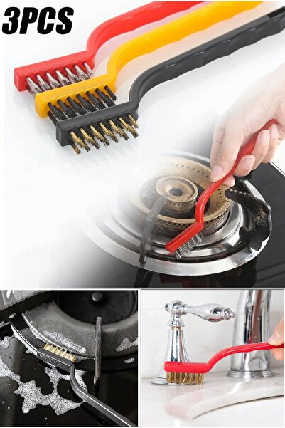 Duffa مجموعة من 3 فرش سلكية - مزيل صدأ الأوساخ الزيتية، ومقلاة الهواء، والفرن...