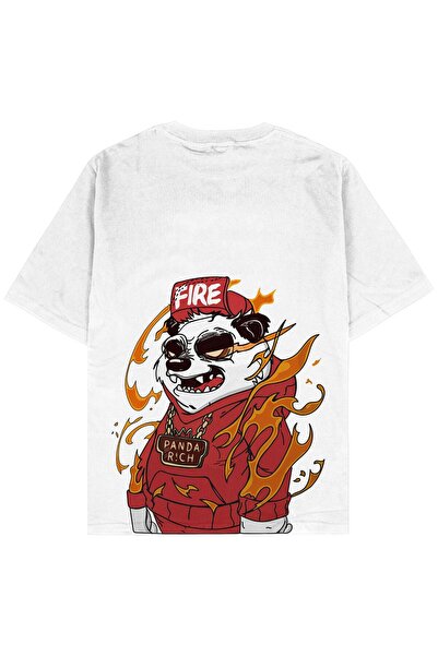 Adrift Μπλουζάκι Panda Fire Oversize Unisex