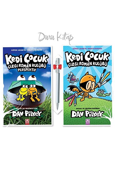 Altın Kitaplar Kedi Çocuk -1 & Kedi Çocuk -2 Çizgi Roman Kulübü Perspektif, C...