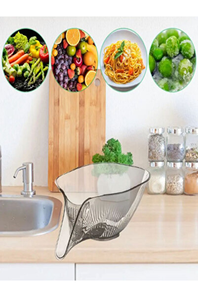 Bayev 2 Pieces Practical Kitchen Strainer Fruit Vegetable Washing Straining Strainer