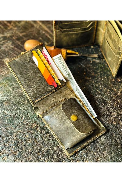 zarif atölye Genoa genuine leather coin compartment leather wallet portfolio card holder