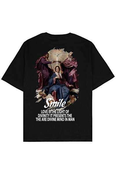 Adrift Μπλουζάκι Smile Black Oversize Unisex