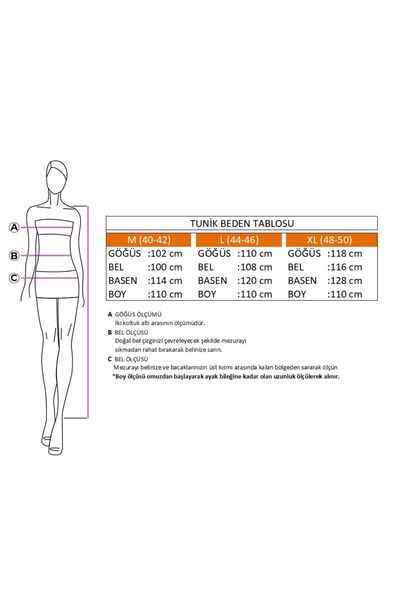 Elif Okur Indigo Long Hijab Sweatshirt Tunic - 110cm, Model 1200