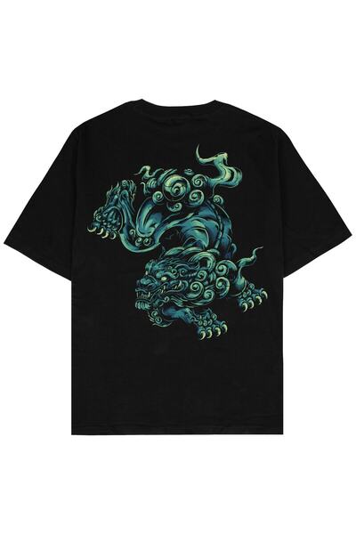 Adrift Μπλουζάκι Unisex Μαύρο Oversize Dragon Year