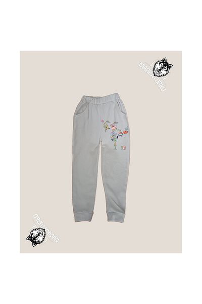 MarkaTurko SpongeBob FAMILY εμπριμέ unisex Προσαρμοσμένο σχέδιο Βαμβακερή γκρι παιδική φόρμα 606-125G