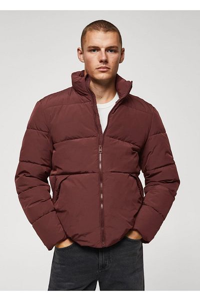 MANGO Man Wodoodporna pikowana kurtka Anorak