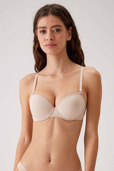 Pierre Cardin Οικονομική συσκευασία 2 Skin-ten 6015 Milan Push Up Padded Micro T-shirt Σετ σουτιέν με δώρο