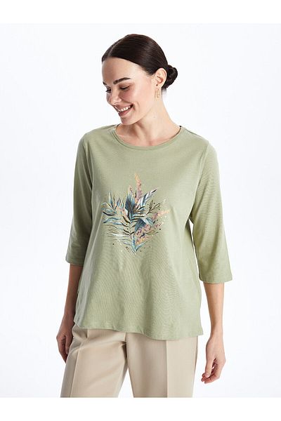 LC Waikiki LCW Grace Crew Neck Printed Women's T-Shirt