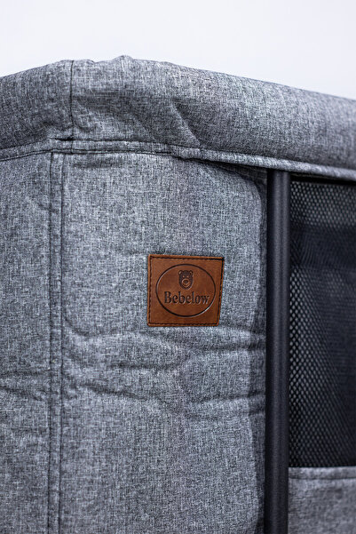 Bebelovv Rubi Keten Fileli Portatif Sallanır Anne Yanı Beşik Sepet Beşik Hamak Beşik Sallanan bebek beşiği