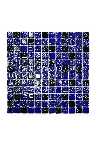 MozaiKristaL Havuz Ve Tüm Yüzeyler Için 25x25 Mm. Hologramlı Mavi-turkuaz Mix...