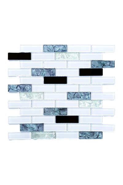 MozaiKristaL Mutfak Tezgah Arası Cam Ölçüsü: 23x73x4 Mm. File Ölçüsü: 30x30 C...